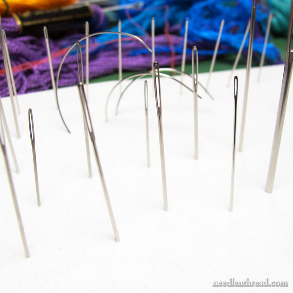 Embroidered Needles in a Pincushion