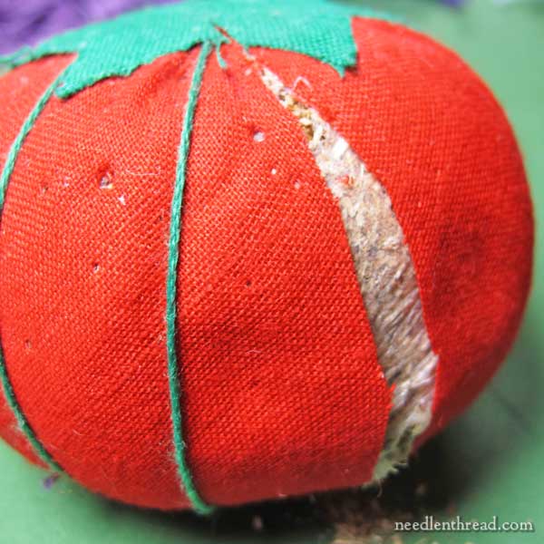 Embroidered Needles in a Pincushion