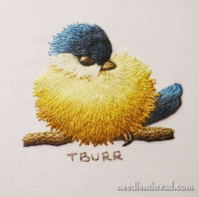 Miniature Needle Painting Embroidery by Trish Burr