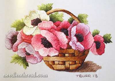 Miniature Needle Painting Embroidery by Trish Burr