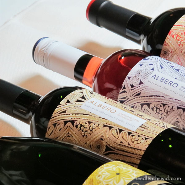 Goldwork Wine Labels - Albero Wine at Trader Joe's