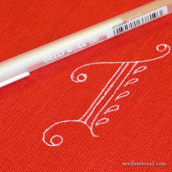 How to do an embroidery pattern transfer on fabric