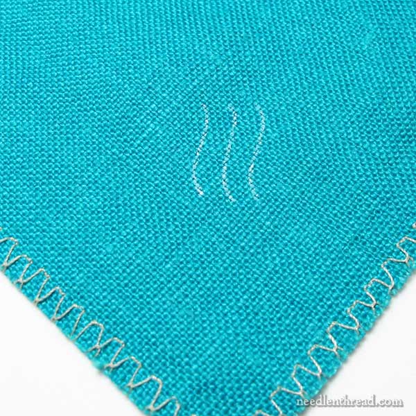 White Gelly Roll Pen by Sakura for Embroidery Design Transfer on Dark Fabric