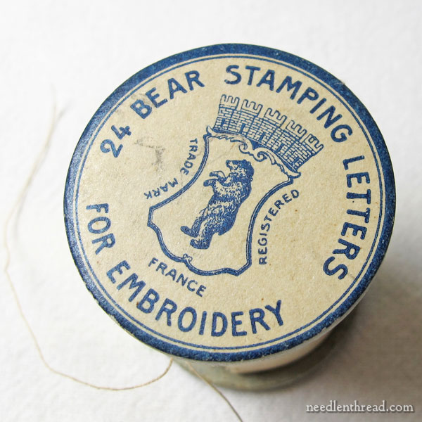 Bear Stamping Letters for Embroidery