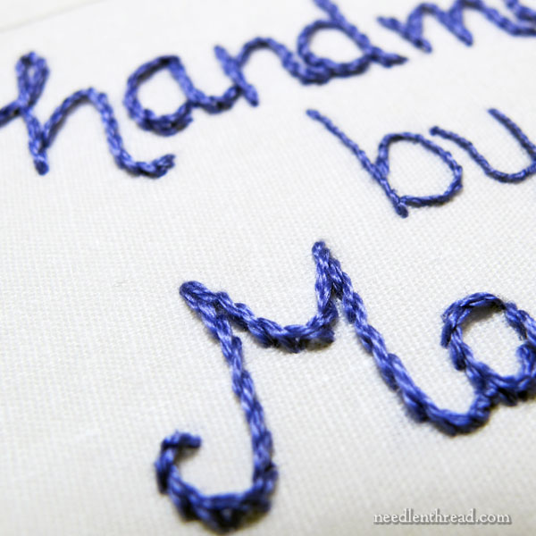 Embroidered Handwriting