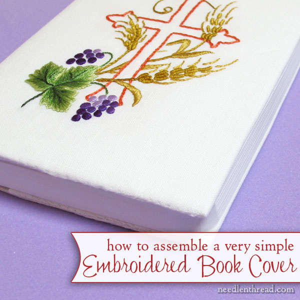 Making an Embroidered Book Cover