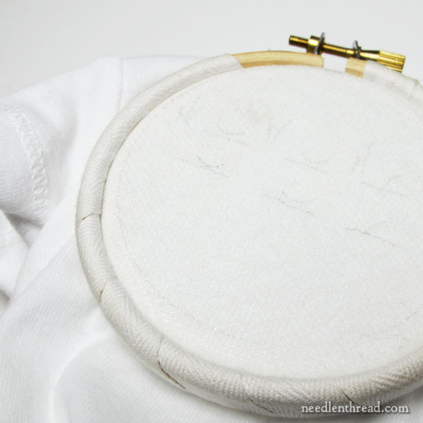 hand embroidery on knit fabric