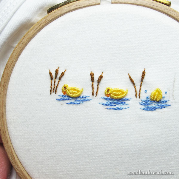 Hand Embroidery on Knit Fabric –