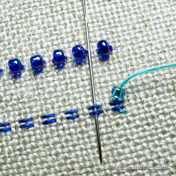 FIVE amazing stitches using beads for hand embroidery - add