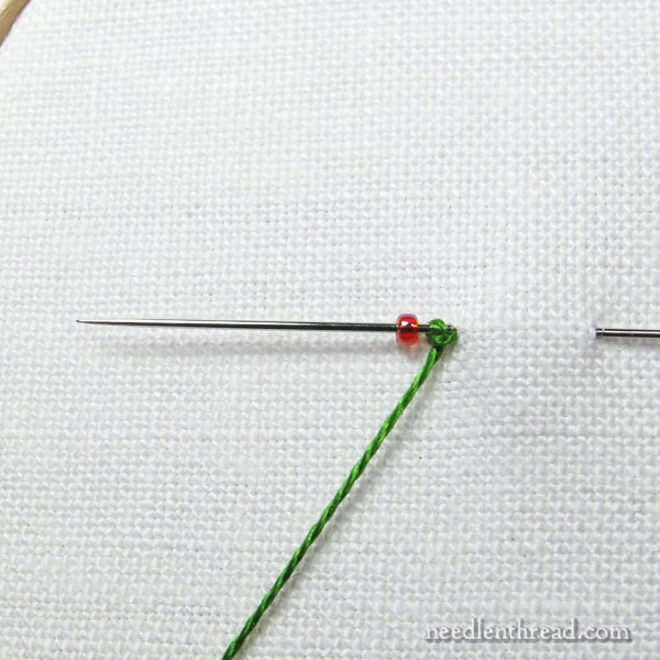 Beaded Cast-On Stitch Tutorial for Embroidery