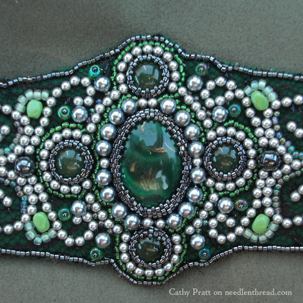 Bead Embroidered Cuff