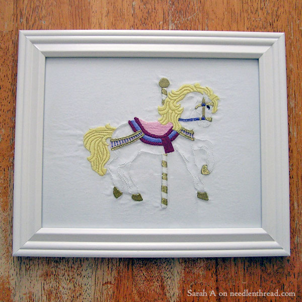 Embroidered Carousel Pony