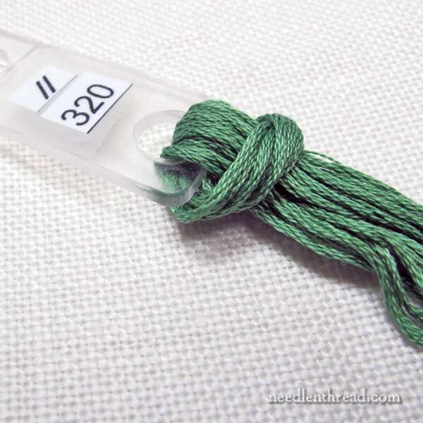 How to pull embroidery floss from a skein without knotting - Stitched Modern