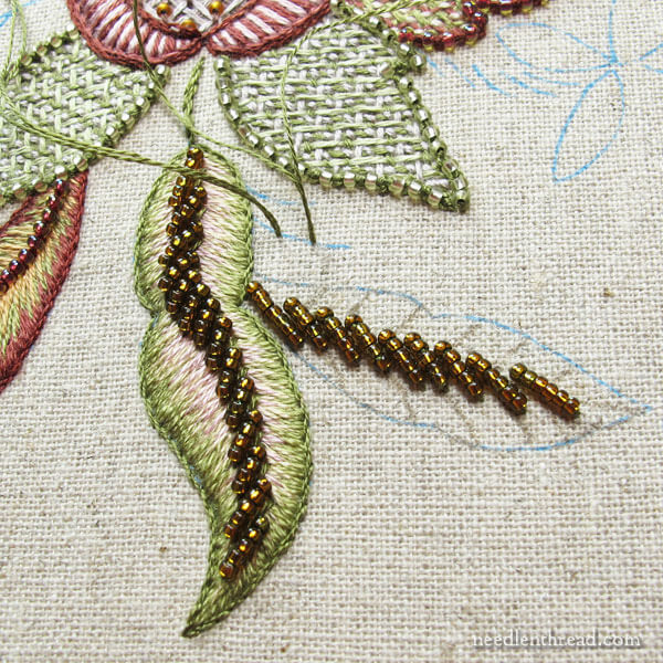 Late Harvest Embroidery Kit - progress and tips