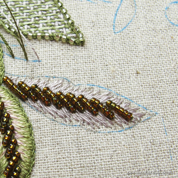 Late Harvest Embroidery Kit - progress and tips