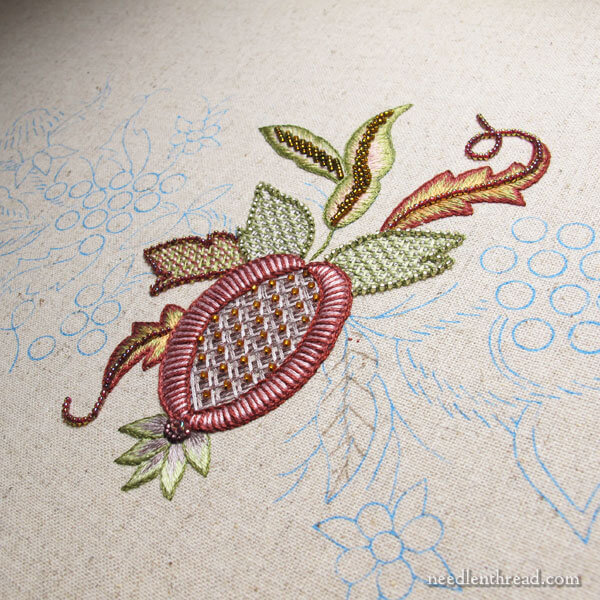 Late Harvest Embroidery Kit - progress and tips