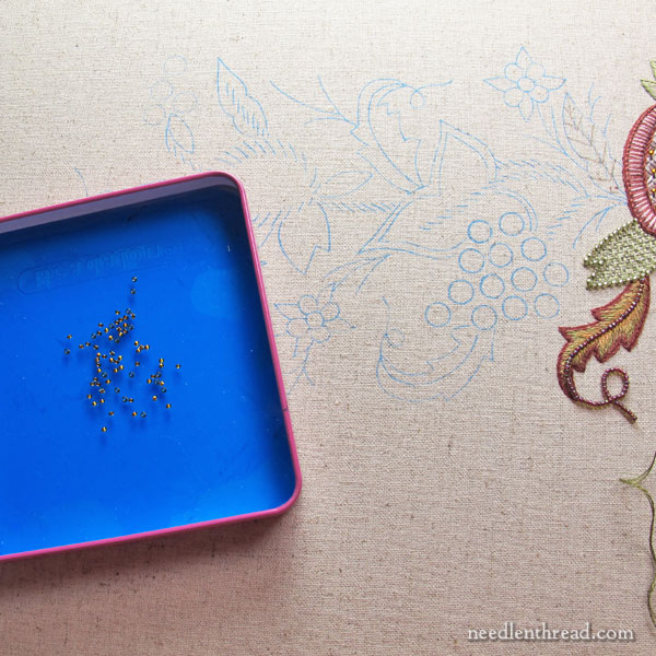 Late Harvest Embroidery Kit - progress and tips