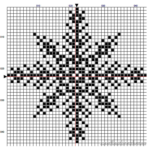 Snowflake Knitting Pattern Chart