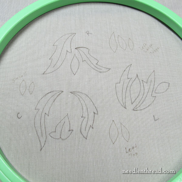 Late Harvest Embroidery Project - stumpwork embroidery elements