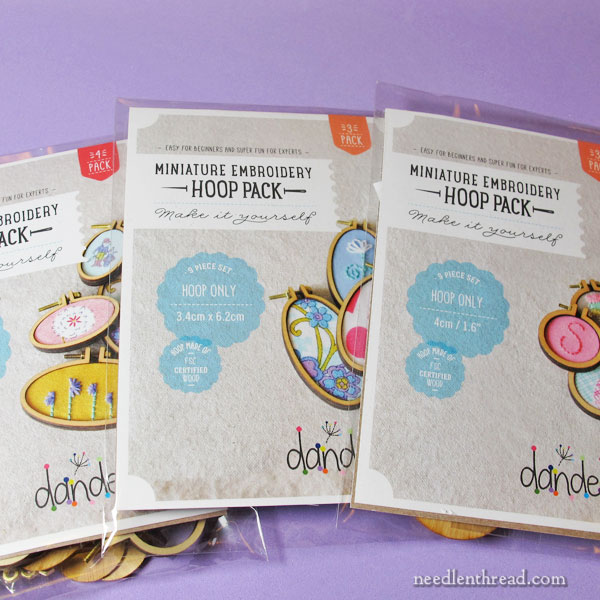 Mini Embroidery Hoops Project