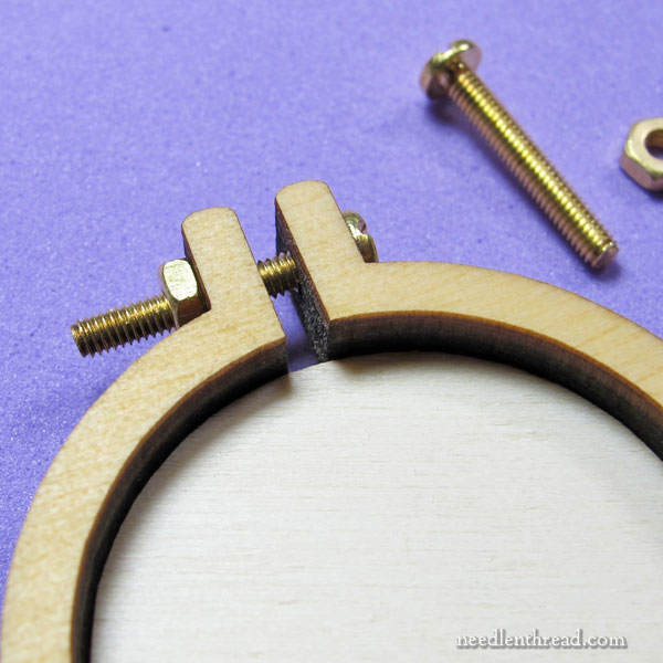 Miniature Hoops for Finishing Embroidery - for jewelry, ornaments