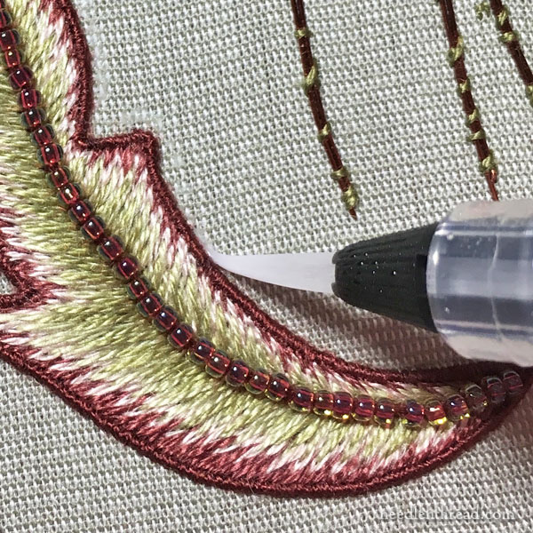 Stumpwork Embroidery Elements for Late Harvest