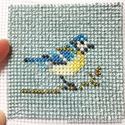Bead Embroidery Kit Birds Beaded stitching Bead needlepoint Beadwork Beading 