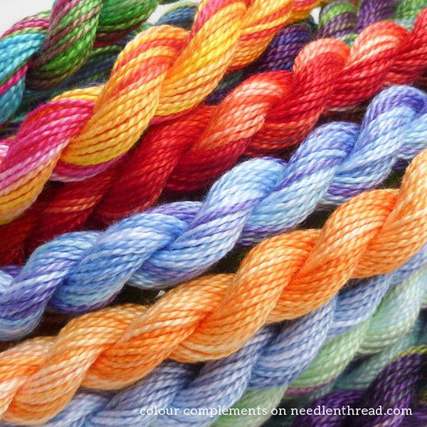 25 Anchor Embroidery Cotton Thread / Skeins / Floss in Green, Red, Blue,  Yellow, Brown Combinations 