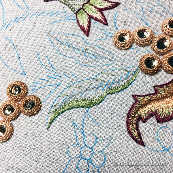 Late Harvest - Long & Short Stitch Leaves