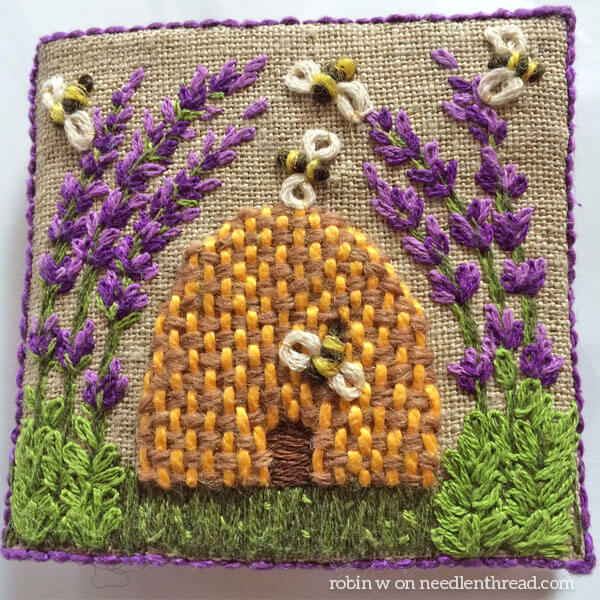 Lavender Honey Needlebook by Robin
