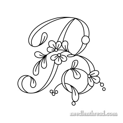 Floral Monogram B