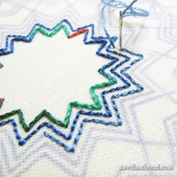 Embroidered Kaleidoscope Design