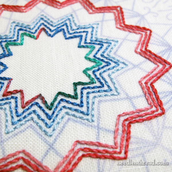 Embroidered Kaleidoscope Design