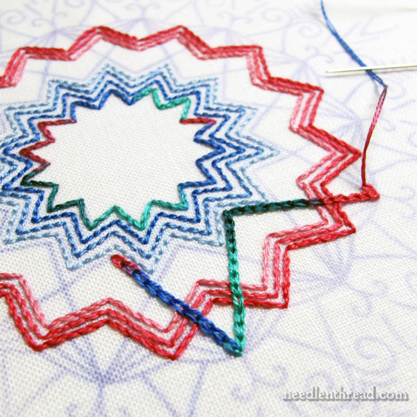 Embroidered Kaleidoscope Design