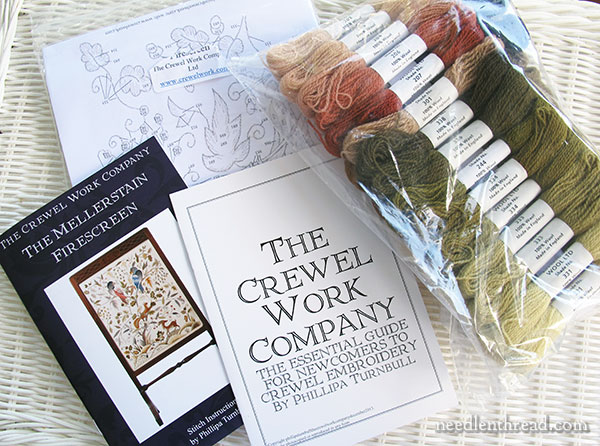 Mellerstain Firescreen Crewel Embroidery Kit from the Crewel Work Company