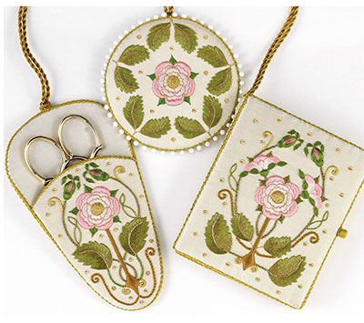 Inspirations Magazine: Chatelaine Embroidery Kit in Pink