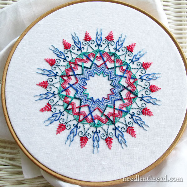 Kaleidoscope Embroidery Design Sample