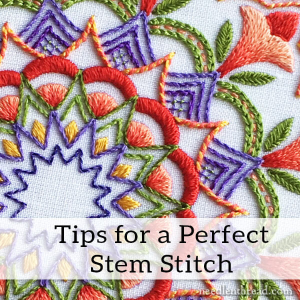 Tips for a Perfect Stem Stitch
