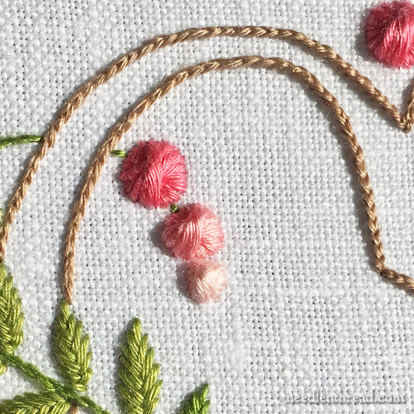 A Pretty Monogram with Simple Stitches