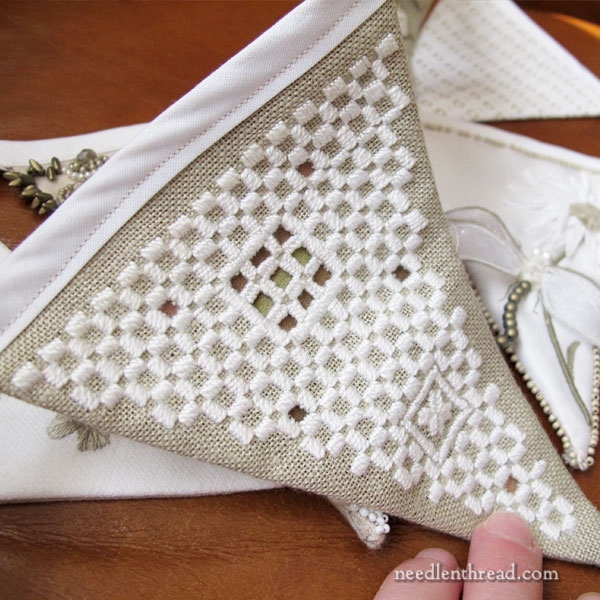 Hand Embroidered Bunting - Beadwork
