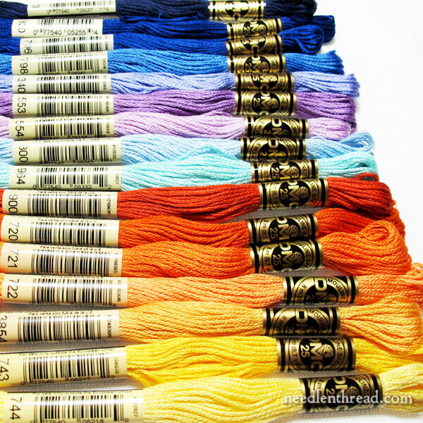 Selecting Embroidery Floss Colors