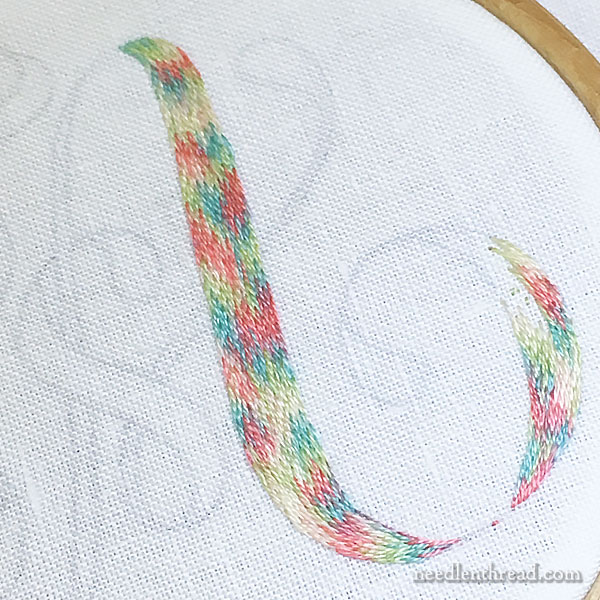 Monogram Embroidered with Coloris - Vintage Cotton Candy