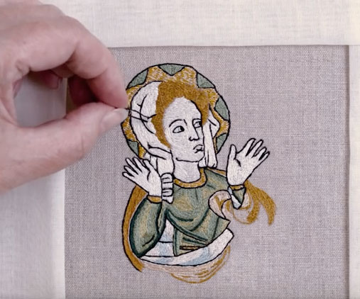 Opus Anglicanum embroidery video