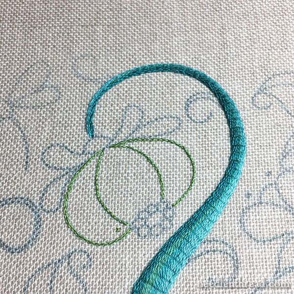 Padding Embroidery Stitches - Two Approaches