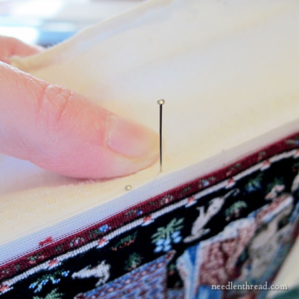 Framing Needlework & Embroidery using Pins