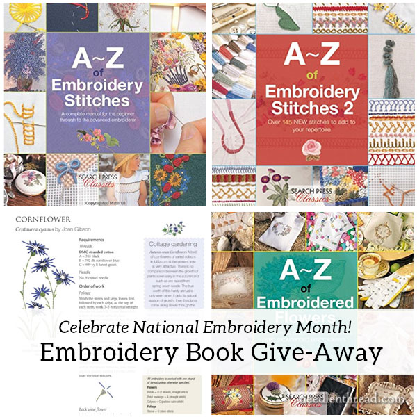 National Embroidery Month Book Give-Away! –