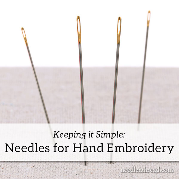 Embroidery Needle Chart