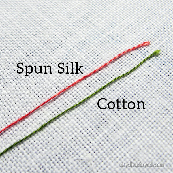 Compare Filament and Spun Silk