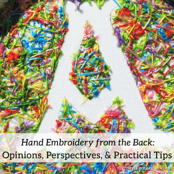 The Back of Hand Embroidery: Opinions, Perspectives, Practical Tips