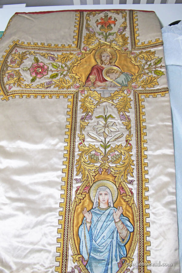 Salvaging ecclesiastical embroidery